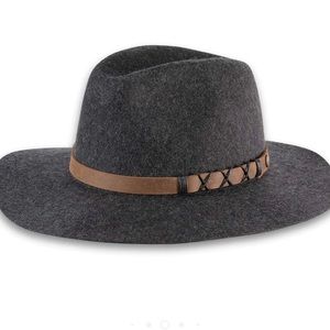 Pistil Soho Wide Brim Fedora Hat 3" Brim Leather
Band Charcoal Retails $68
